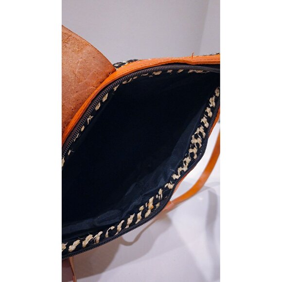 Handmade Zebra Weave Design Boho Kenyan Bag - Picture 4 of 5